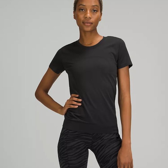 lululemon athletica Tops - Swiftly Breathe Short Sleeve Black